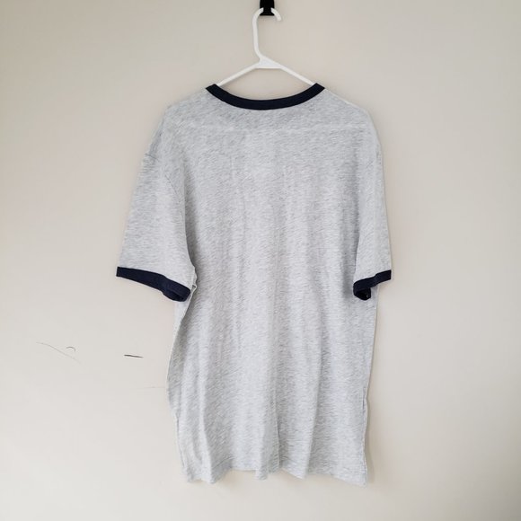 Columbus Blue Jackets T-Shirt Tee Mens XL Heathered Light Gray NHL Big Logo NWT - Picture 5 of 11